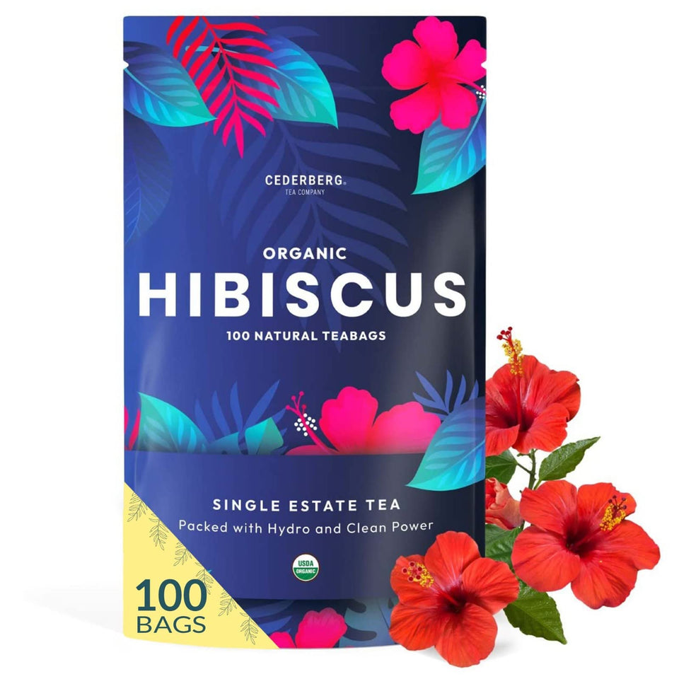 Cederberg Tea Company hibiscus tea bags ready for brewing