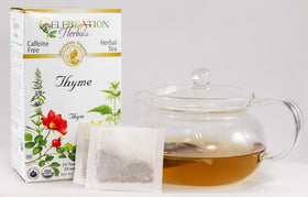 Celebration Herbals dried thyme leaves close-up with bright aroma.