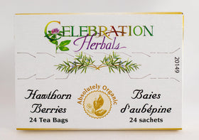 Cup ready with Celebration Herbals Hawthorn Berries Tea Bags for a simple tea moment.