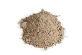 Celebration Herbals slippery elm bark powder in cup creates a mild, milk-like tea