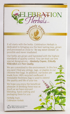 Tea bag steeping in hot water by Celebration Herbals