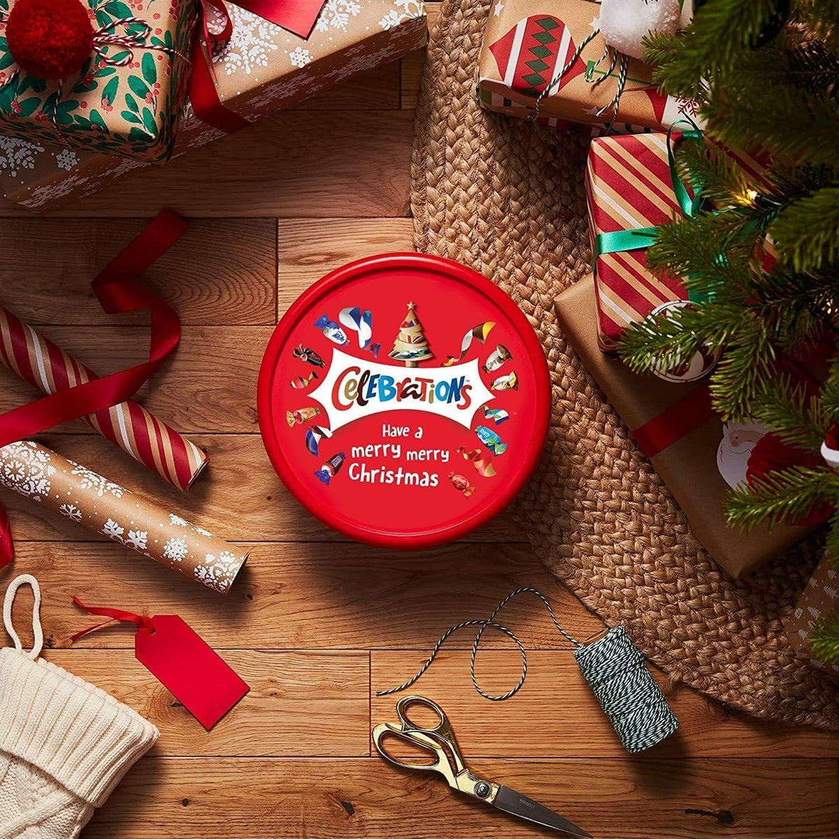 Celebrations galaxy caramel mini chocolate with caramel filling hint
