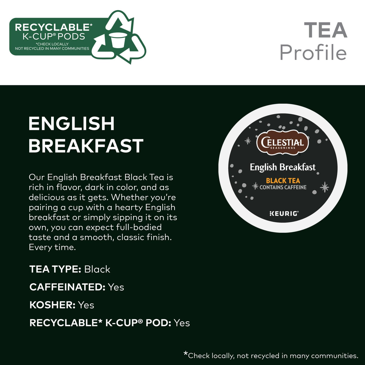 Celestial Seasonings Assam tea leaves close up