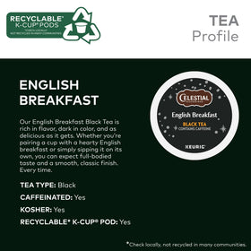 Celestial Seasonings Assam tea leaves close up