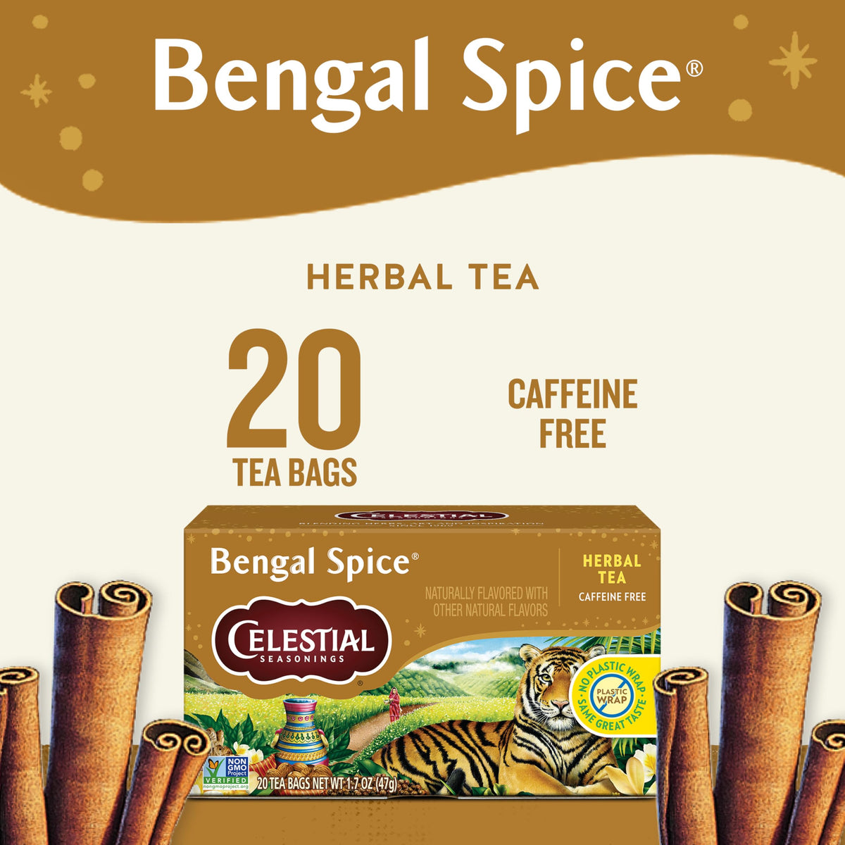 Celestial Seasonings Bengal Spice spice blend aroma filling the kitchen.