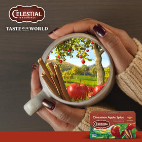 Celestial Seasonings Cinnamon Apple Spice iced tea served over ice