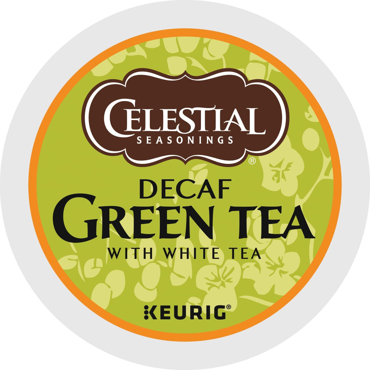 Hot cup being poured from Celestial Seasonings decaf green tea K-Cup with balanced aroma.