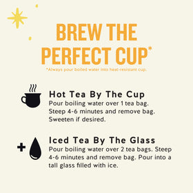 Celestial Seasonings Energy Tea ready-to-brew setup supports quick energizing break.