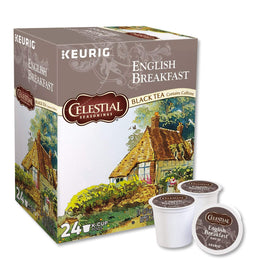 Celestial Seasonings English Breakfast foil pack preserving fresh flavor.