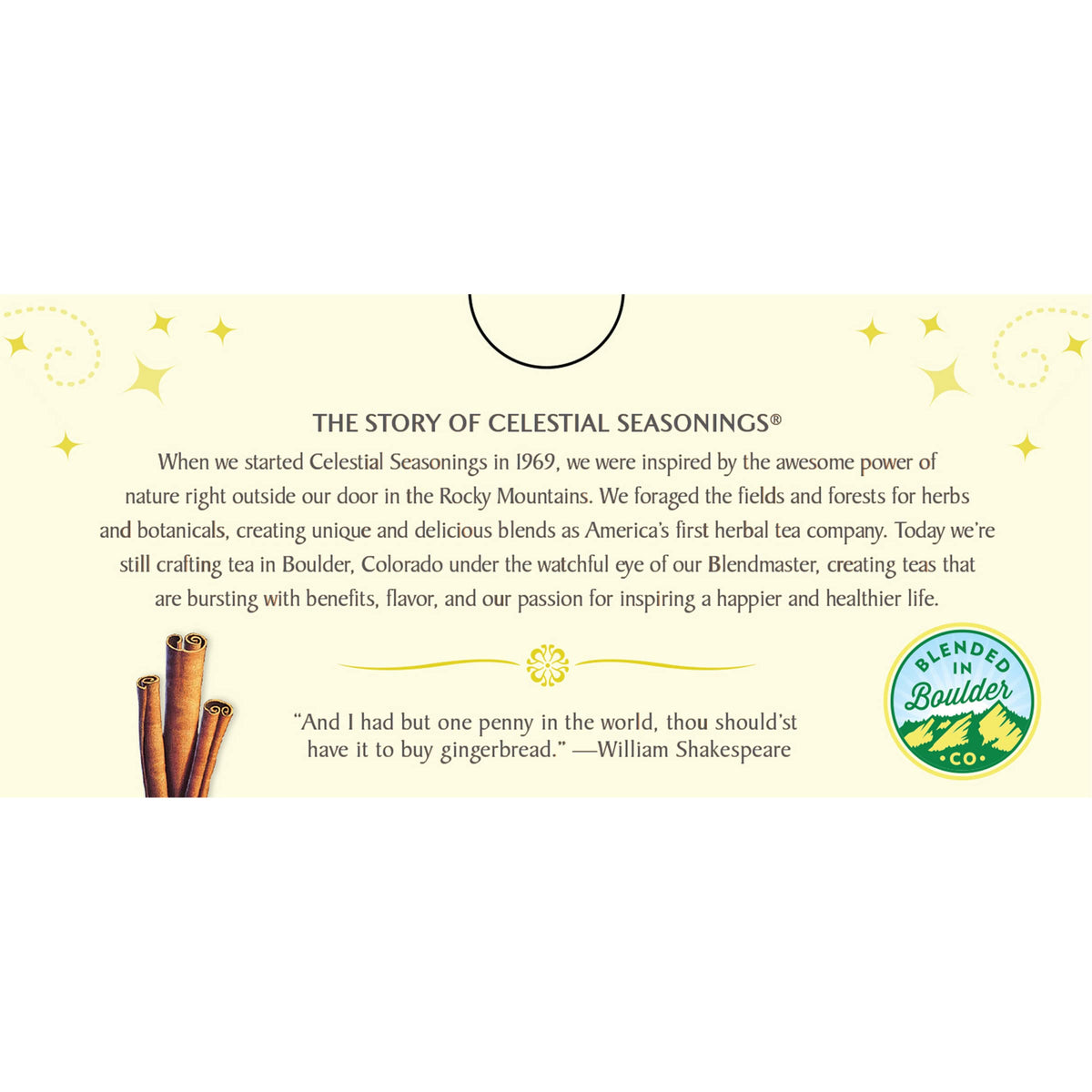 Eco-friendly packaging: recycled boxes for Celestial Seasonings teas.