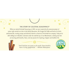 Eco-friendly packaging: recycled boxes for Celestial Seasonings teas.