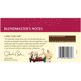 Celestial Seasonings Green Tea Candy Cane Lane cup image highlighting mint and vanilla aroma for a refreshing break