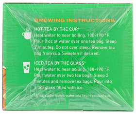 Product shot of Celestial Seasonings green tea honey lemon ginseng for shoppers.