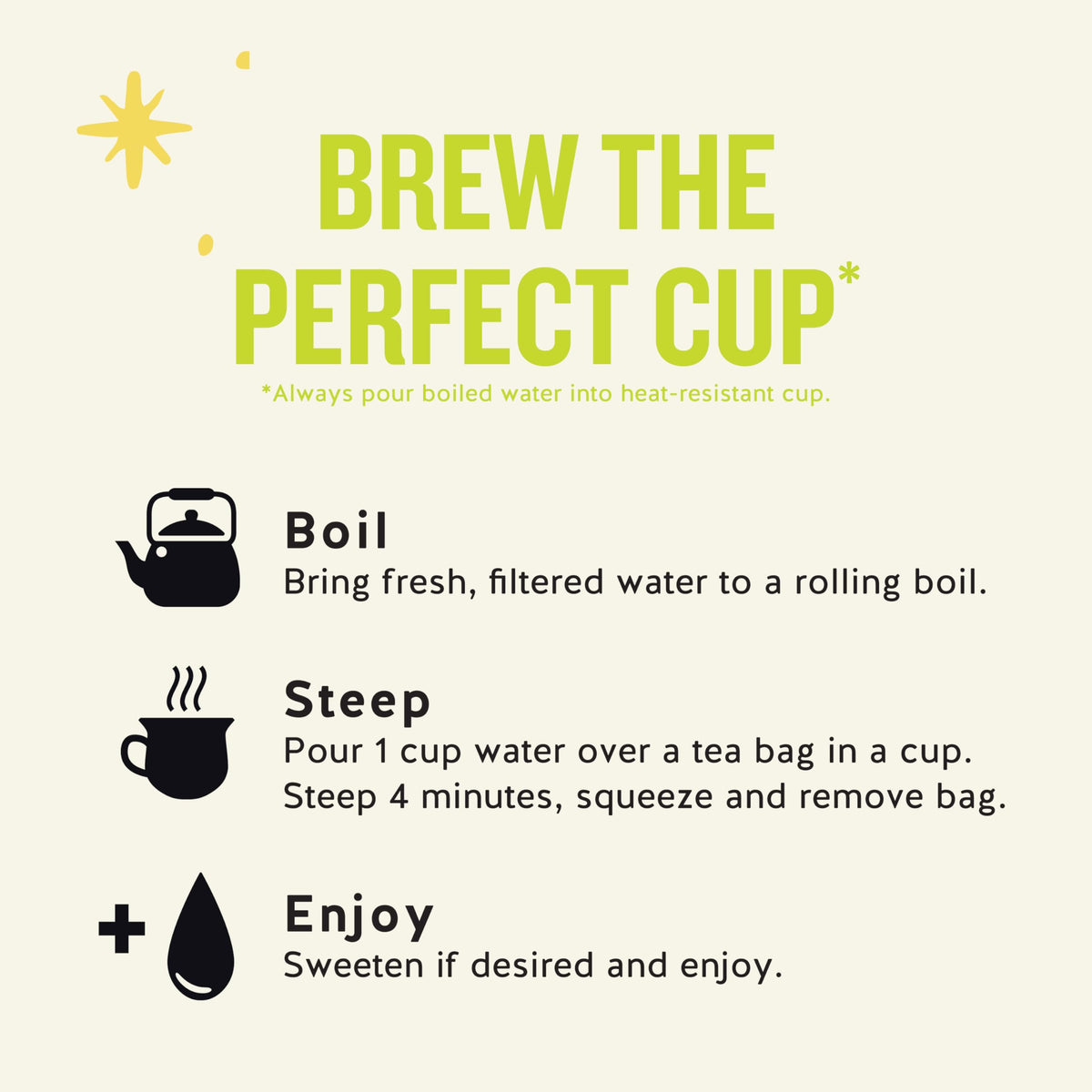 Celestial Seasonings Honey Lemon Ginseng Green Tea iced tea ready in minutes.