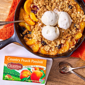 Celestial Seasonings Honey Vanilla Chamomile tea bags, comforting aroma and gentle flavor.
