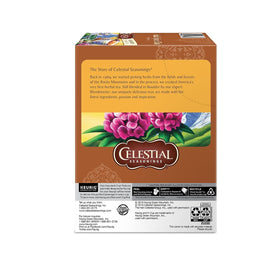 Aromatic steam rising from Celestial Seasonings India Spice Chai in a warm kitchen