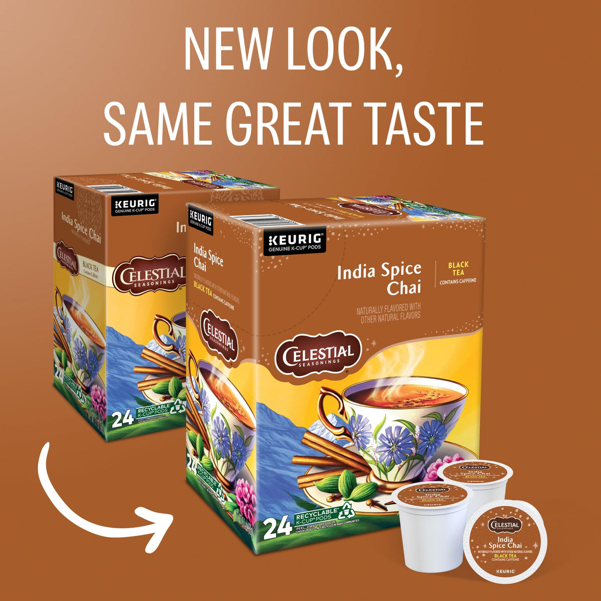Celestial Seasonings India Spice Chai box open releases inviting aroma.