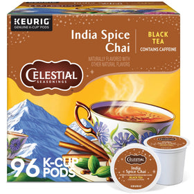 Celestial Seasonings India Spice Chai box ready for cozy mornings.