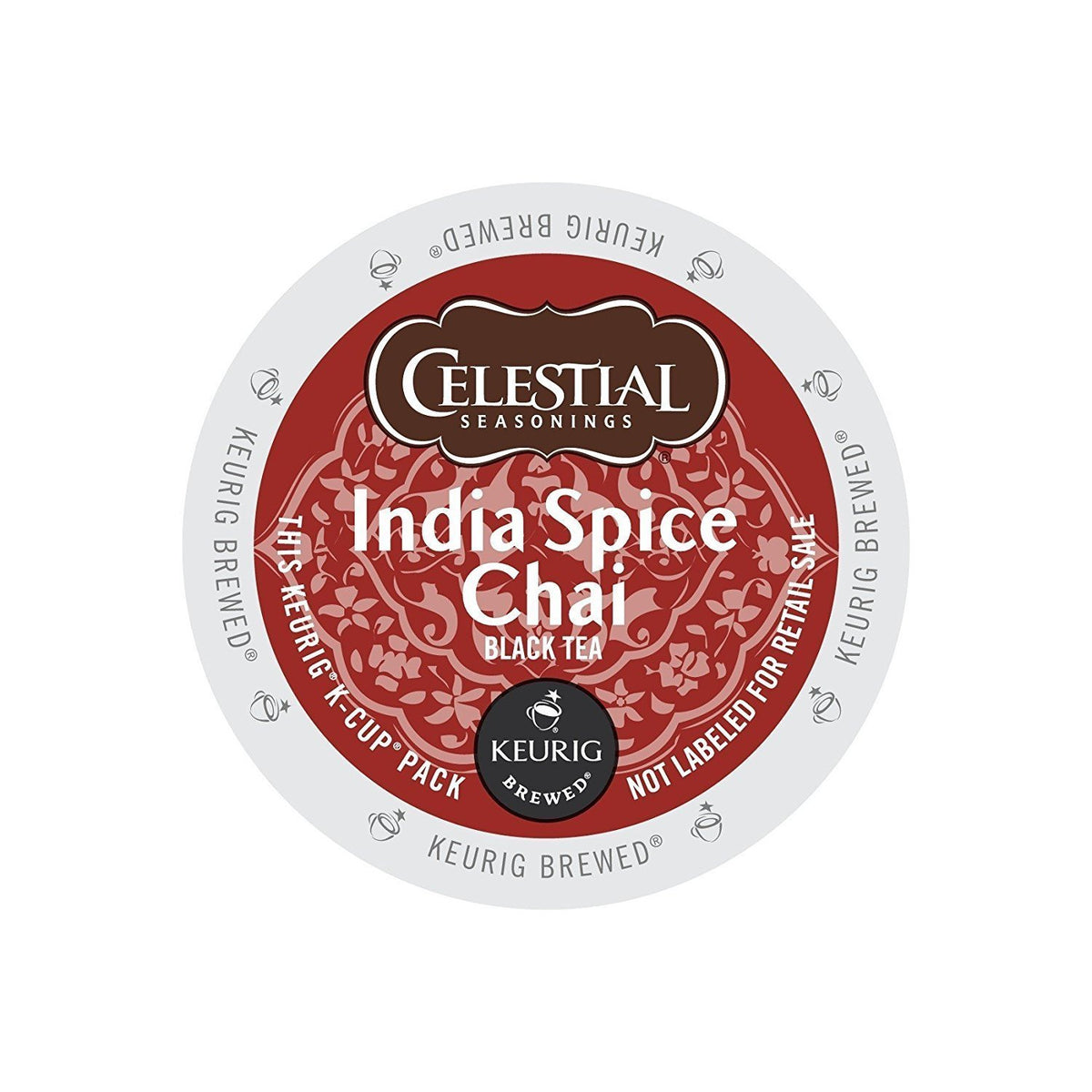 Celestial Seasonings India Spice Chai K-Cup pod for Keurig, convenient single-serve flavor
