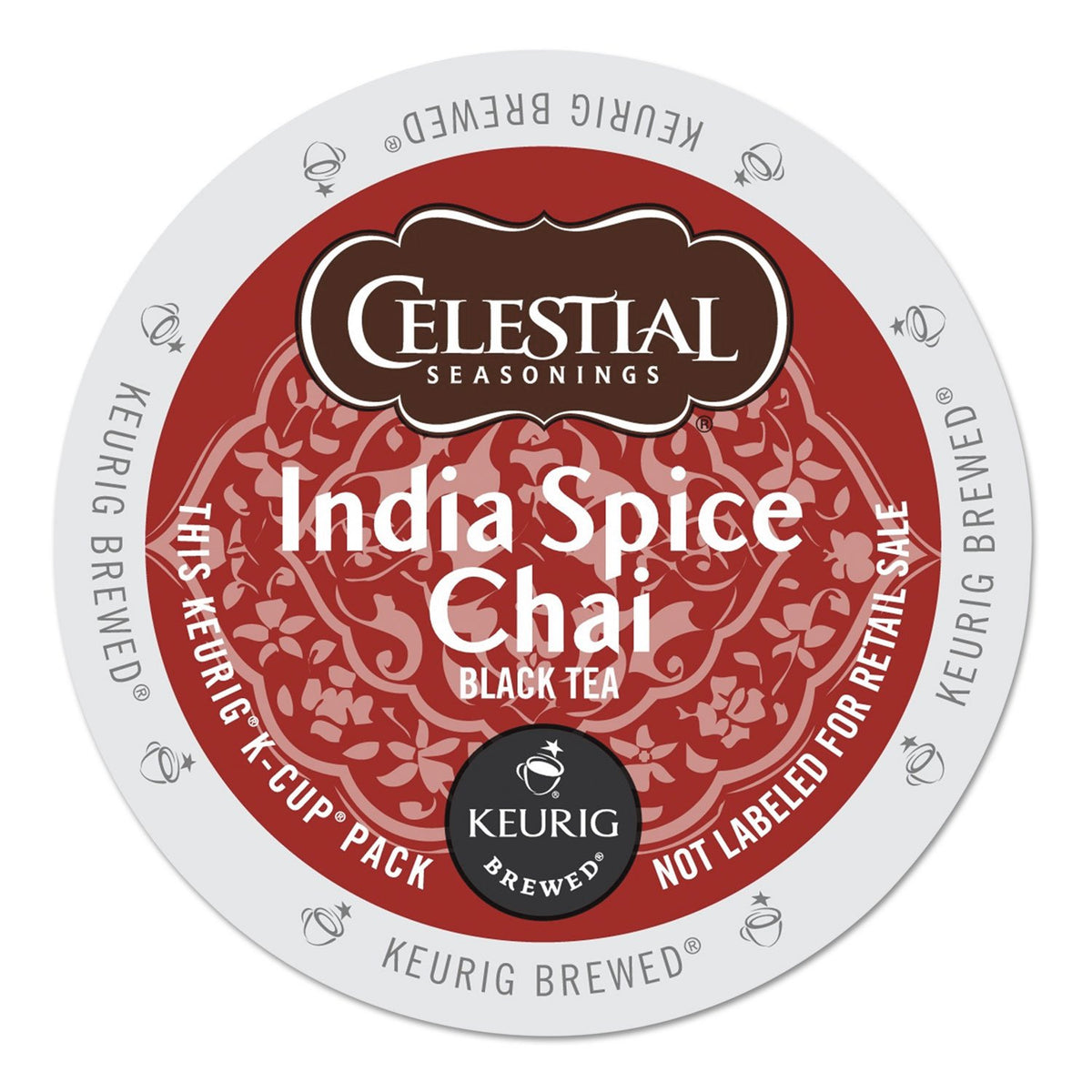 Celestial Seasonings India Spice Chai K-Cup packaging ready for Keurig brewers