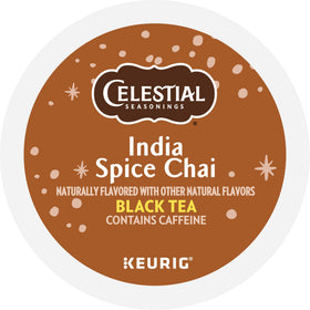 Celestial Seasonings India Spice Chai pod stack for everyday ritual.