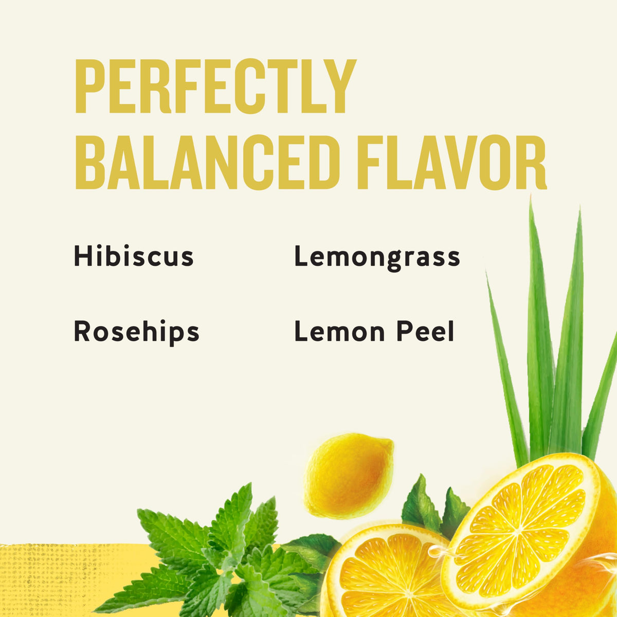 Celestial Seasonings Lemon Zinger dried lemons and hibiscus for vibrant blend