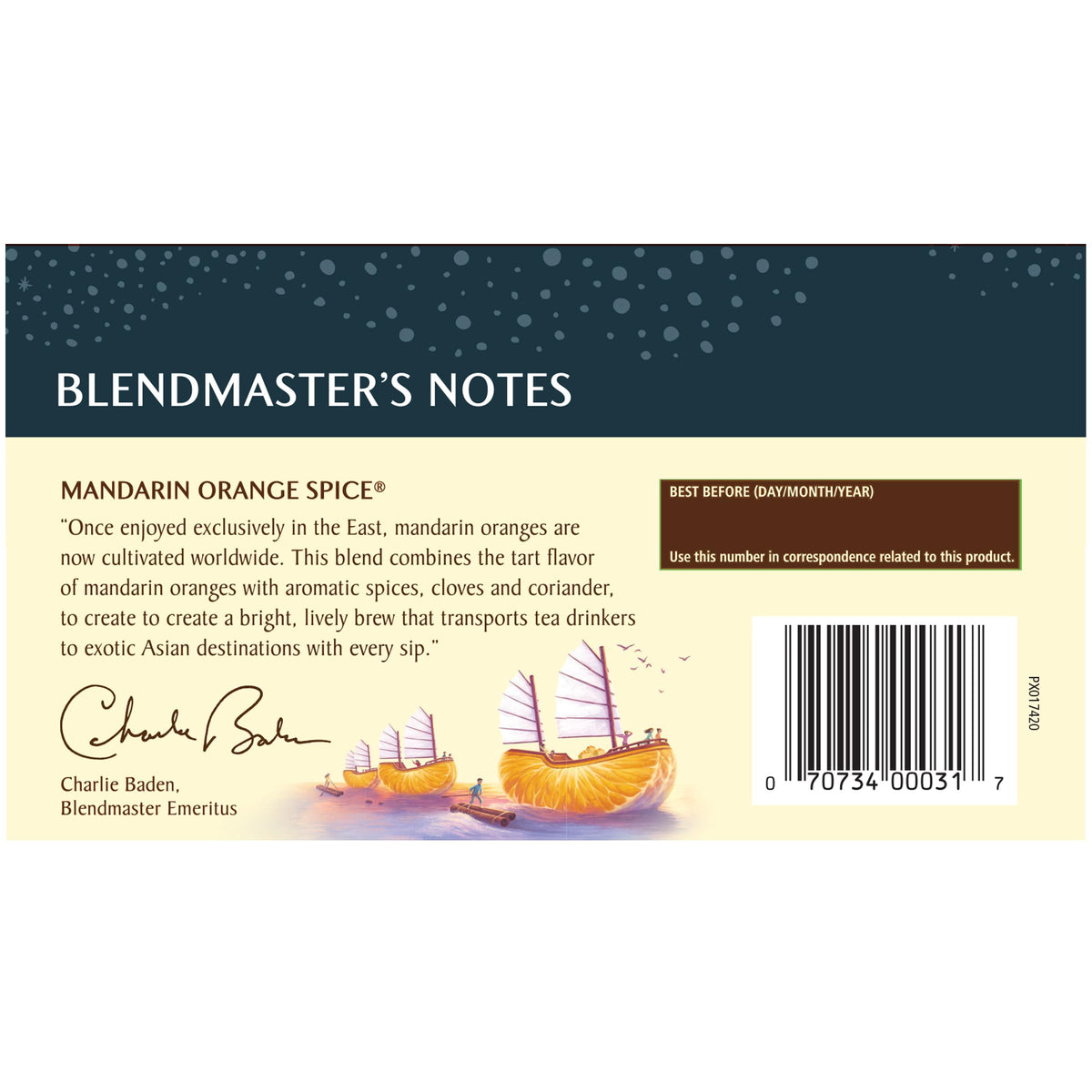 Celestial Seasonings Mandarin Orange Spice tea bags ready for a fragrant cup