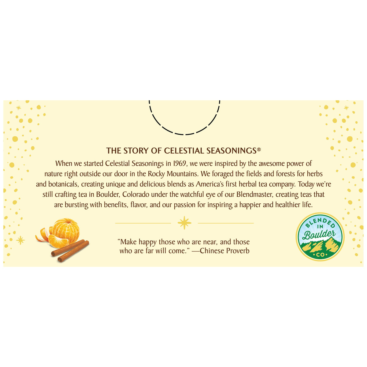 Tea steeping in hot water with Celestial Seasonings Mandarin Orange Spice