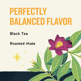 Close-up of roasted mate in Morning Thunder for earthy depth in flavor.