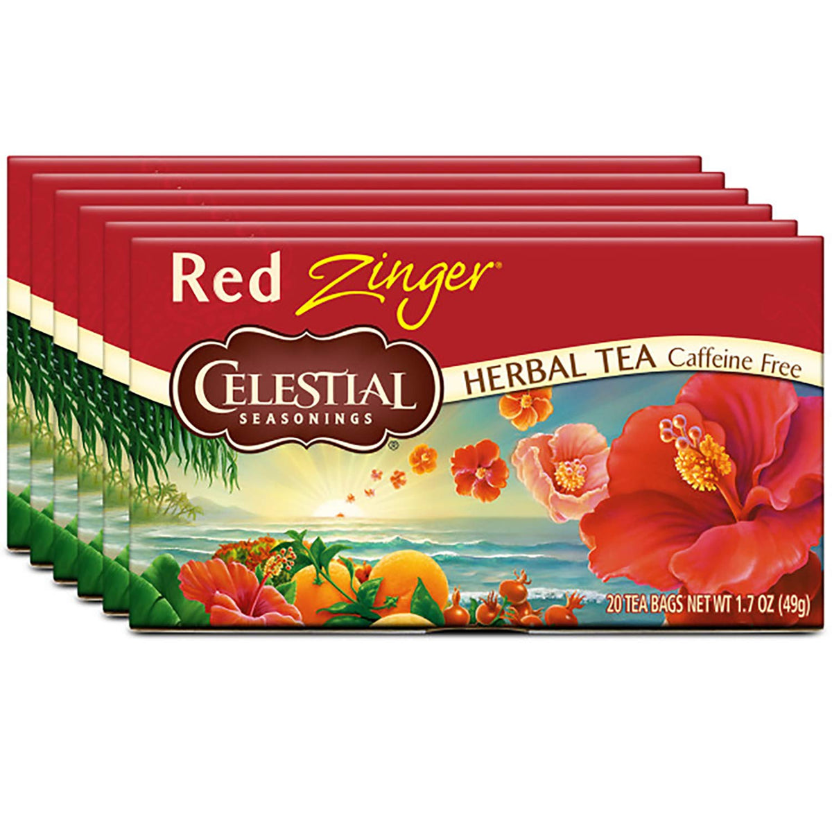 Celestial Seasonings packaging with recycled boxes highlights sustainability