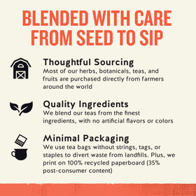 Brewed Celestial Seasonings Peach + Probiotics tea in a cup