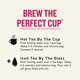 A cup of Celestial Seasonings peppermint herbal tea steaming and ready to sip.