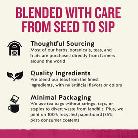 Packaging display for Celestial Seasonings peppermint tea, all-natural ingredients highlighted.