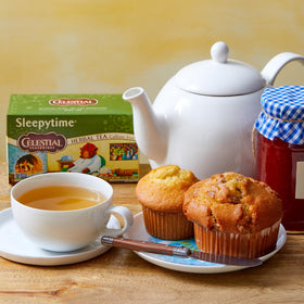 Celestial Seasonings Sleepytime is caffeine-free and gluten-free for a relaxing evening cup.