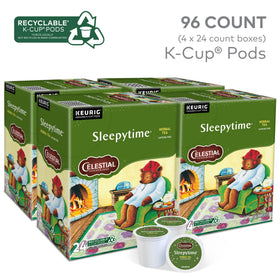 Sleepytime cup steaming from Celestial Seasonings for a cozy unwind.
