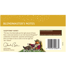 Celestial Seasonings Sleepytime cup steaming with mint and chamomile aroma