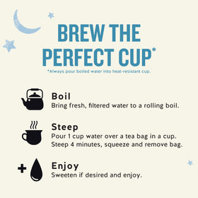 Celestial Seasonings Sleepytime Extra caffeine-free option supports a peaceful night routine.