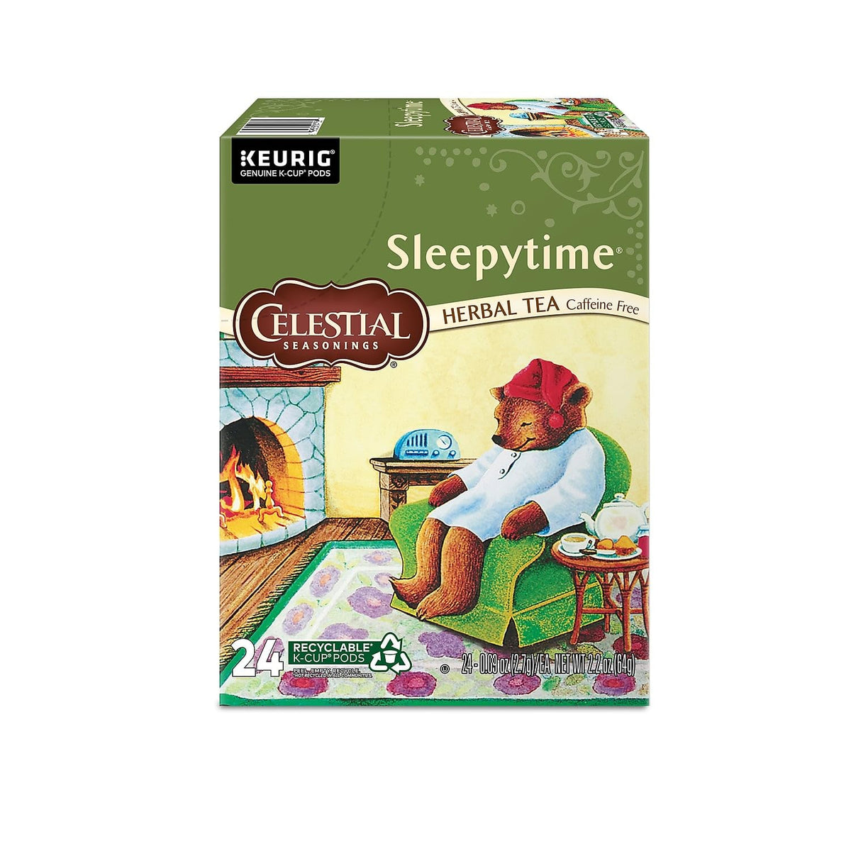 K-Cup stack of Sleepytime pods ready for restful evenings.