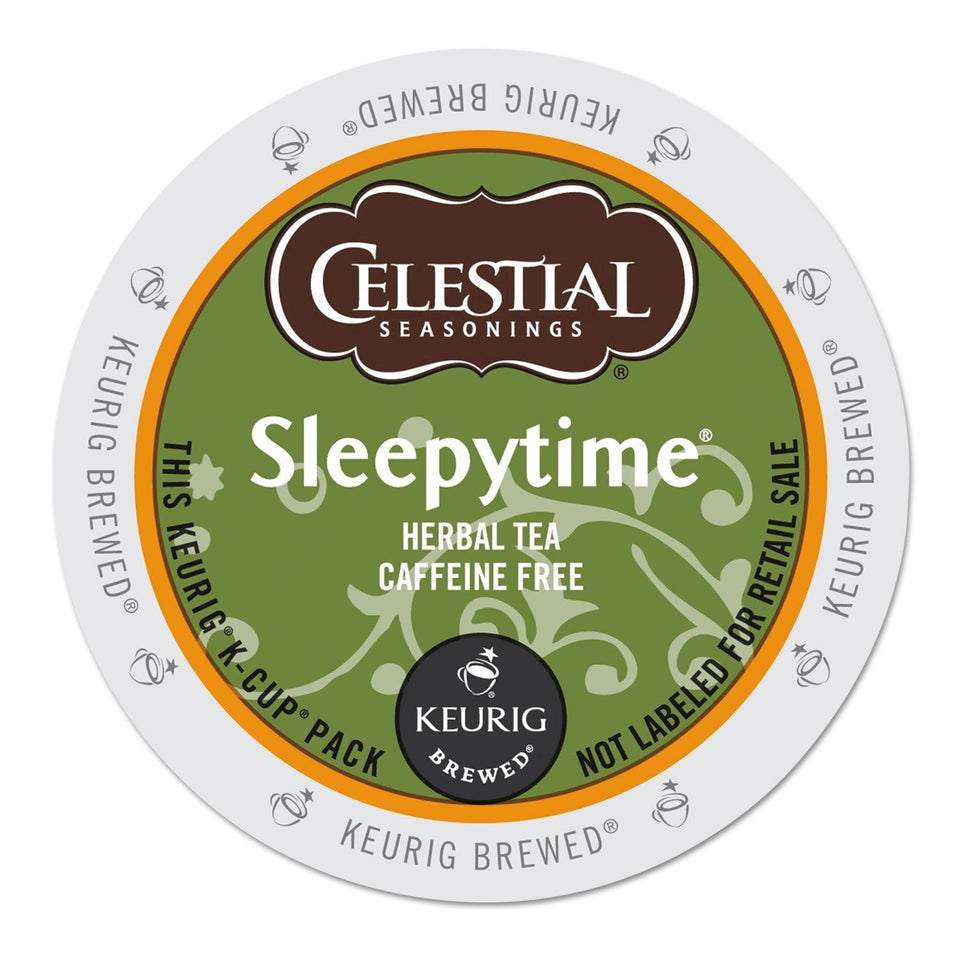 Celestial Seasonings Sleepytime pod box front evokes comforting evening calm.