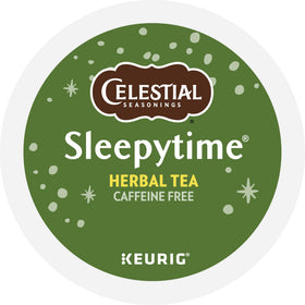 Cup of Celestial Seasonings Sleepytime tea for a tranquil moment.