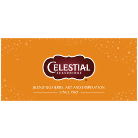 Eco-friendly packaging of Celestial Seasonings tea with recyclable materials.