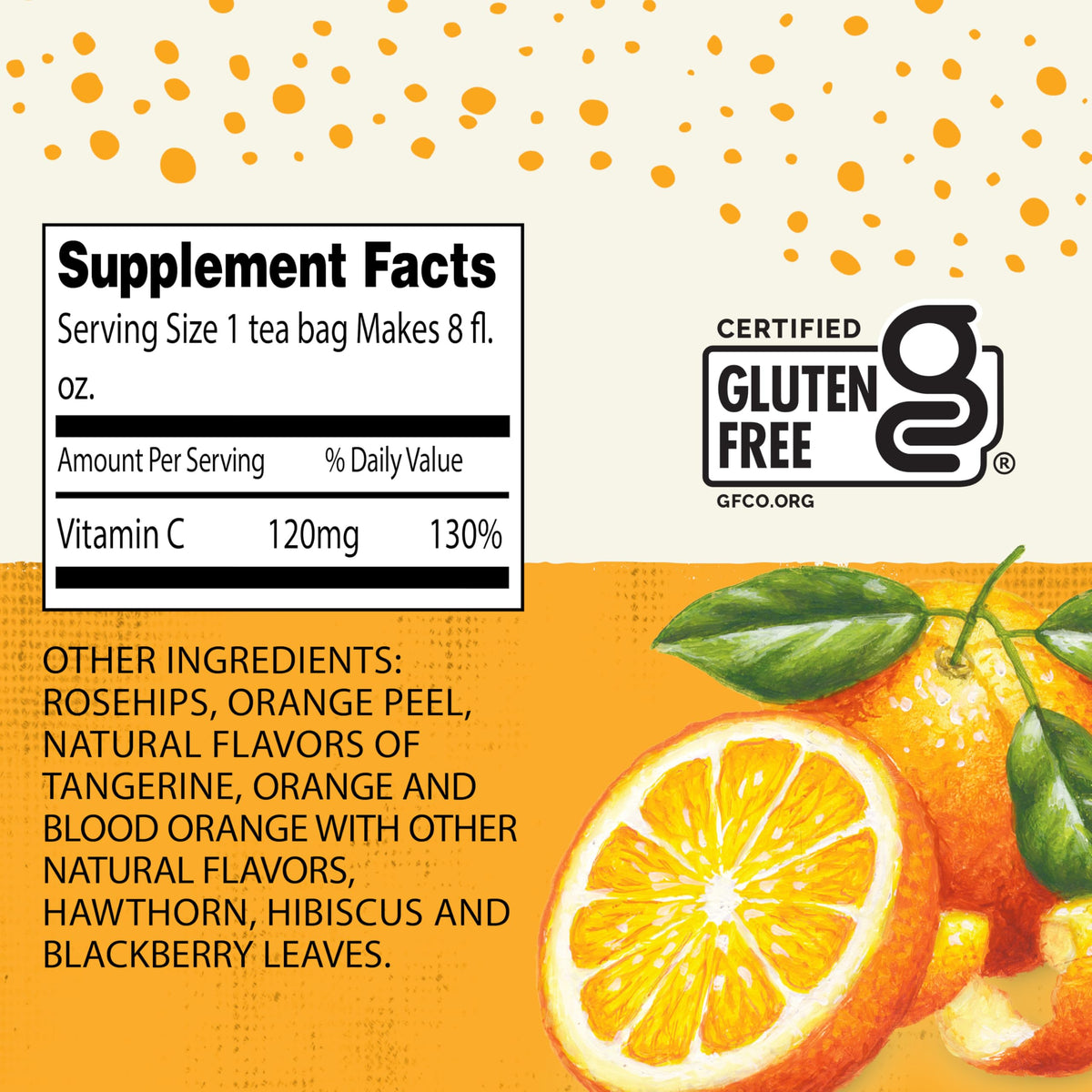 Celestial Seasonings Vitamin C Shine box contains six 20-tea-bag packs for easy replenishment.
