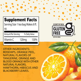 Celestial Seasonings Vitamin C Shine box contains six 20-tea-bag packs for easy replenishment.