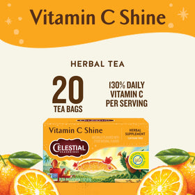 Vitamin C Shine steeping to release citrus-hued aroma.