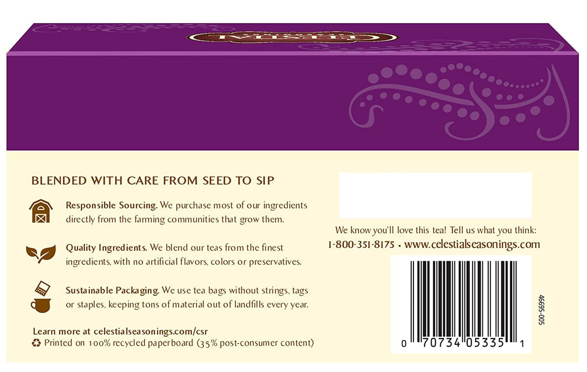 Three-pack display of Celestial Seasonings Wild Berry Zinger for easy stocking.