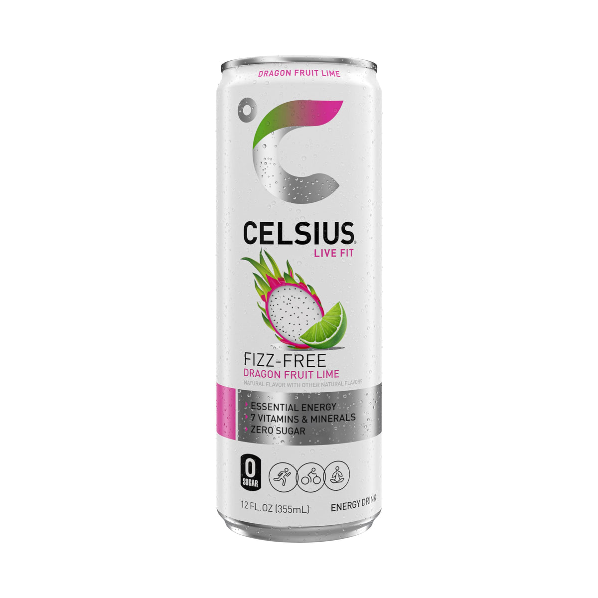 CELSIUS 12-pack energy image suggesting convenient workout-ready option