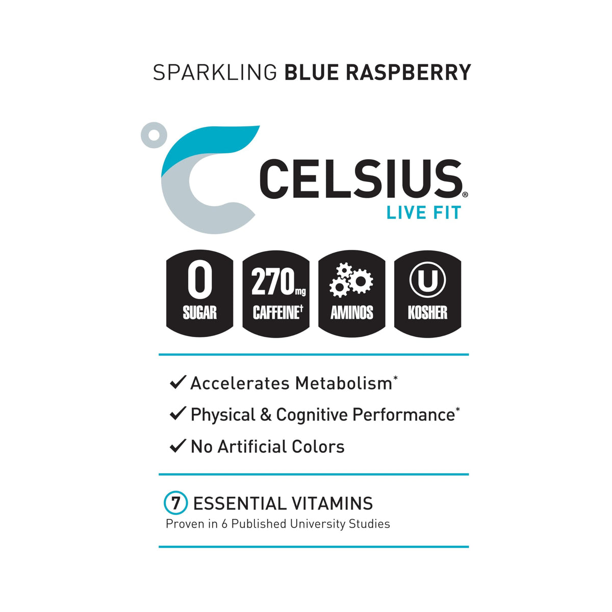 CELSIUS Essentials three amino acids blend supporting physical and cognitive performance