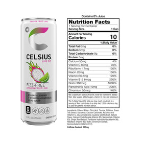 CELSIUS Guarana Ginger flavor boost visual emphasizing flavor and digestion support