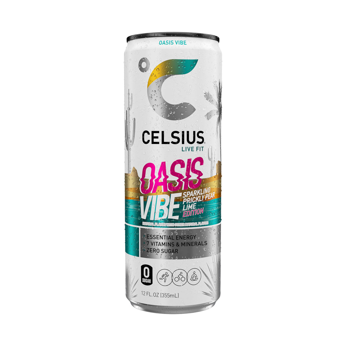 CELSIUS Oasis Vibe 12-pack box emphasizes convenient Essential Energy on the go