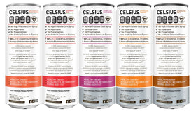 Celsius pack burst of colors with workouts in mind